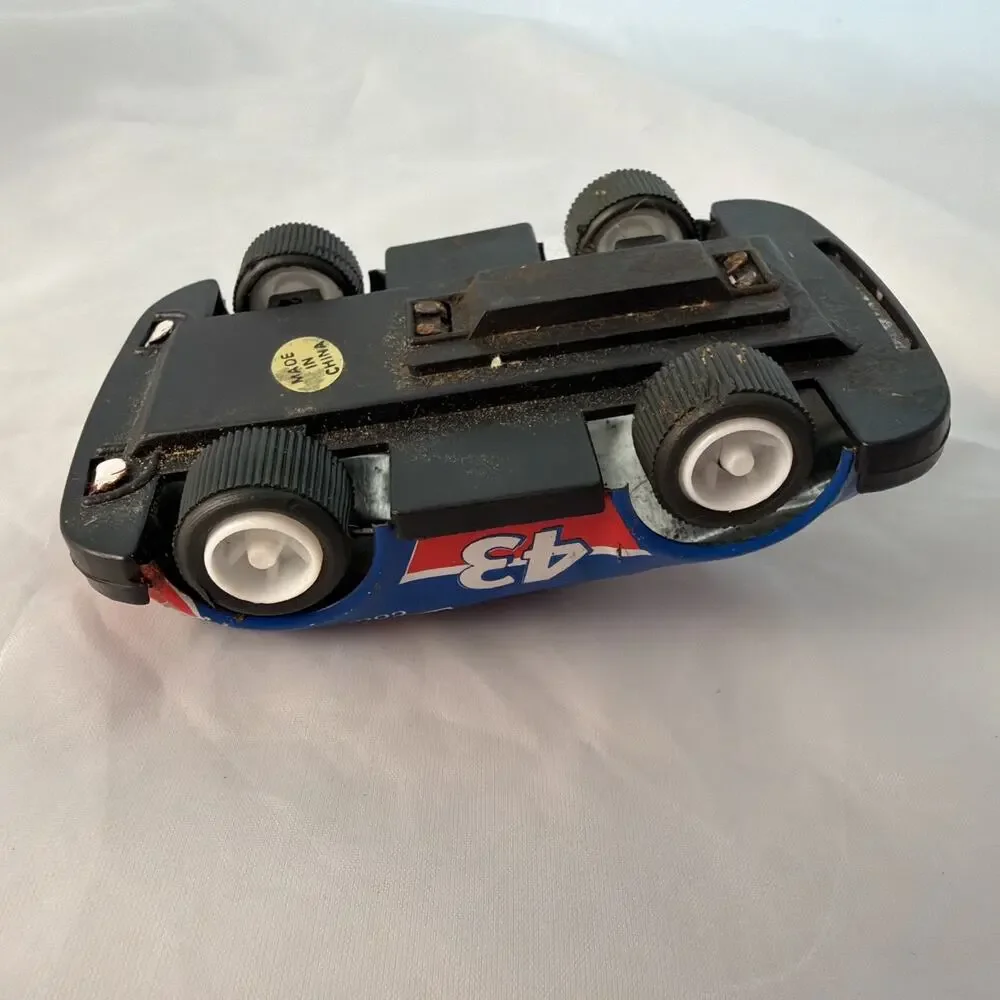Rare Vintage Richard Petty 43 Tin Toy with Friction Motor Ja-Ru madein Hong Kong